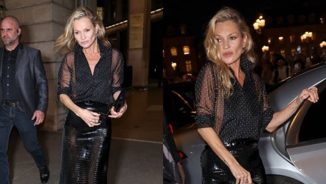 Kate Moss na pokazie Toma Forda