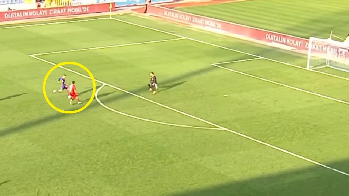 YouTube / Screen / A Spor / Na zdjęciu: Mateusz Łęgowski strzelił gola w Pucharze Turcji