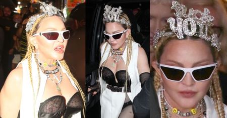 Madonna ŚWIECI BIUSTEM na Times Square. Gustownie? (ZDJĘCIA)