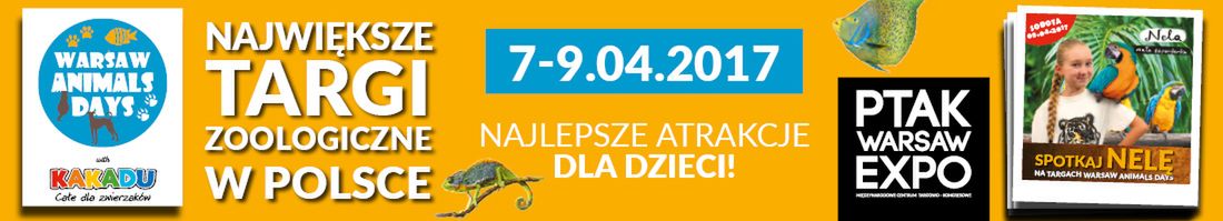 Warsaw Animals Days – impreza zoologiczna dla małych i dużych miłośników zwierząt