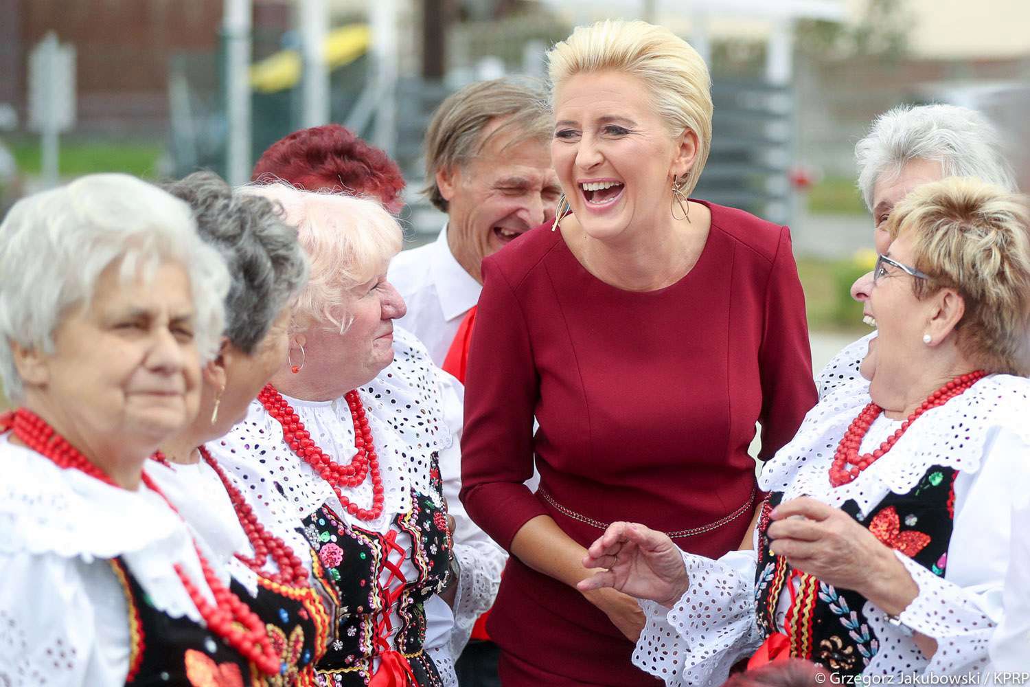 Agata Kornhauser-Duda odwiedziła pensjonariuszy Domu Seniora w Jaworznie