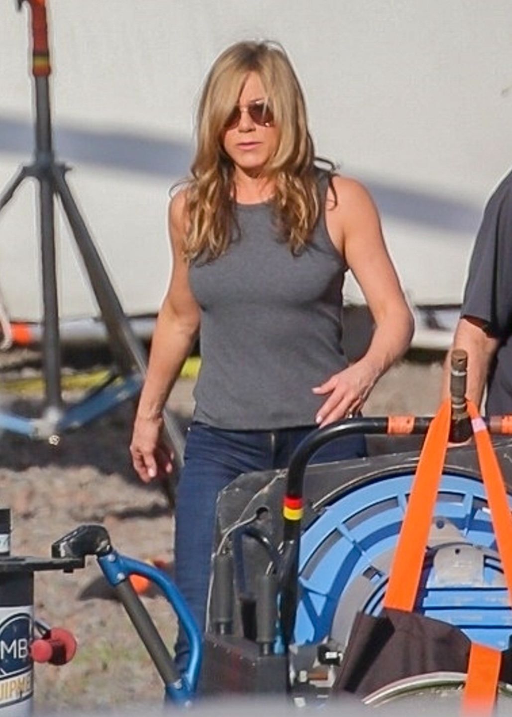 Jennifer Aniston na planie "Murder Mystery 2" 