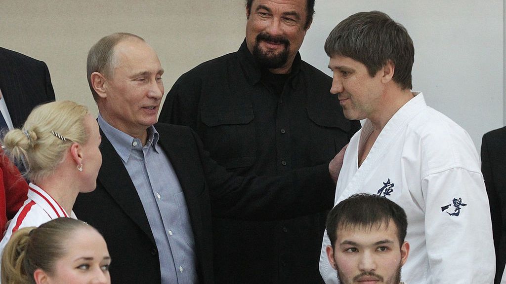 Steven Seagal i Władimir Putin