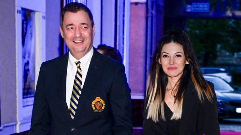 Jacek Rozenek z ukochaną 