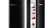Czarna lodówka w stylu retro od Gorenje