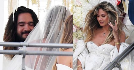 Bajkowy ślub Heidi Klum i Toma Kaulitza: luksusowy jacht, bose stopy i kwietne girlandy (FOTO)