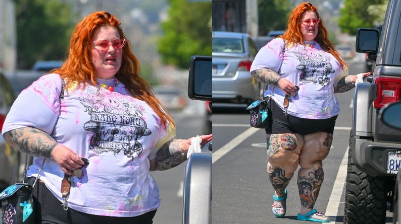 Wytatuowana Tess Holliday rusza na zakupy w Los Angeles