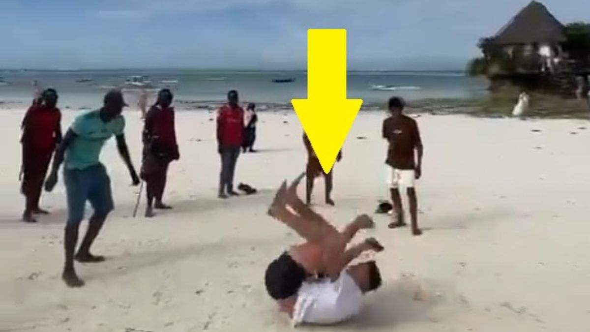 Marcin Bułka na wakacjach w Afryce