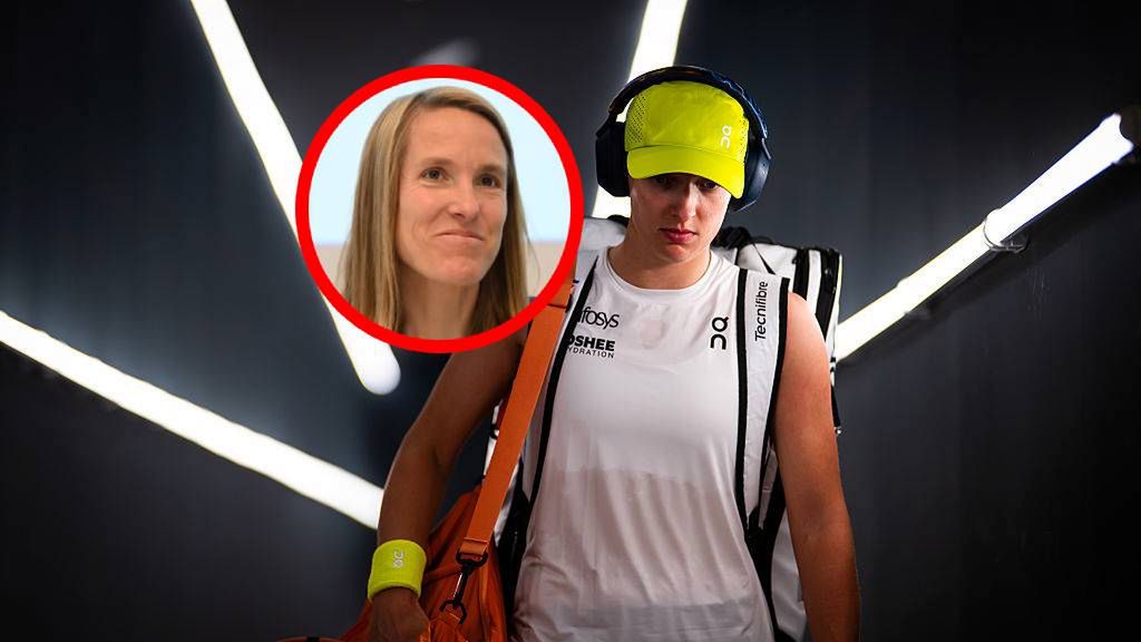 Getty Images / Robert Prange / Na zdjęciu: Iga Świątek, w kółeczku Justine Henin (fot. Vincent Kalut, Photonews/Getty Images)
