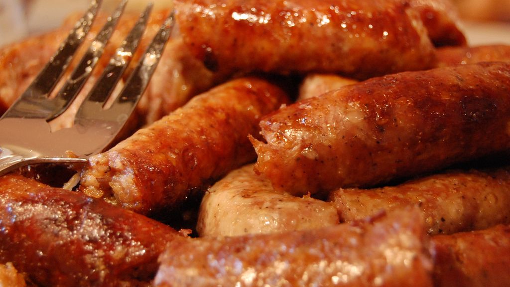 Mrożona kiełbasa wieprzowa (mięso, pęto, burgery)