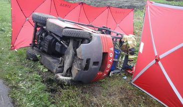 Lubelskie. Tragiczny wypadek przy pracy. Mężczyzna został przygnieciony