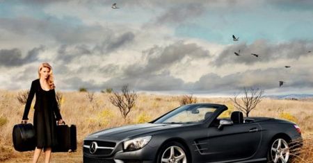 Mercedes SL, supermodelka i Calvin Klein [wideo]