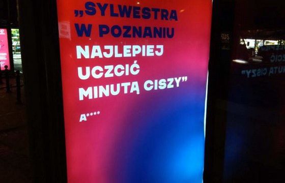 Hejterskie hasła promują sylwester w Poznaniu