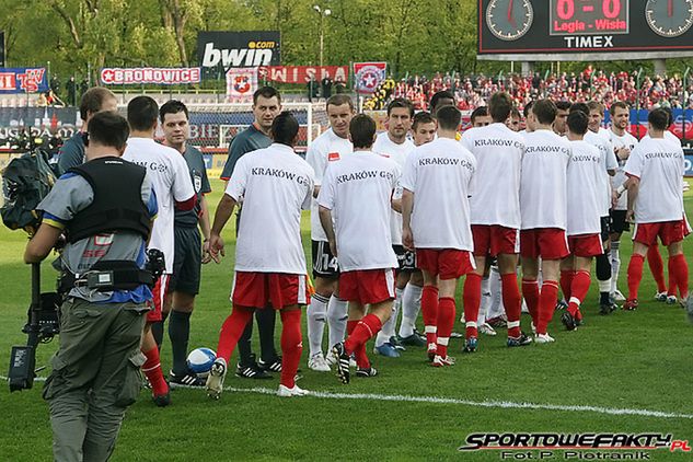 Mecz na starym stadionie Legii Warszawa przy Łazienkowskiej