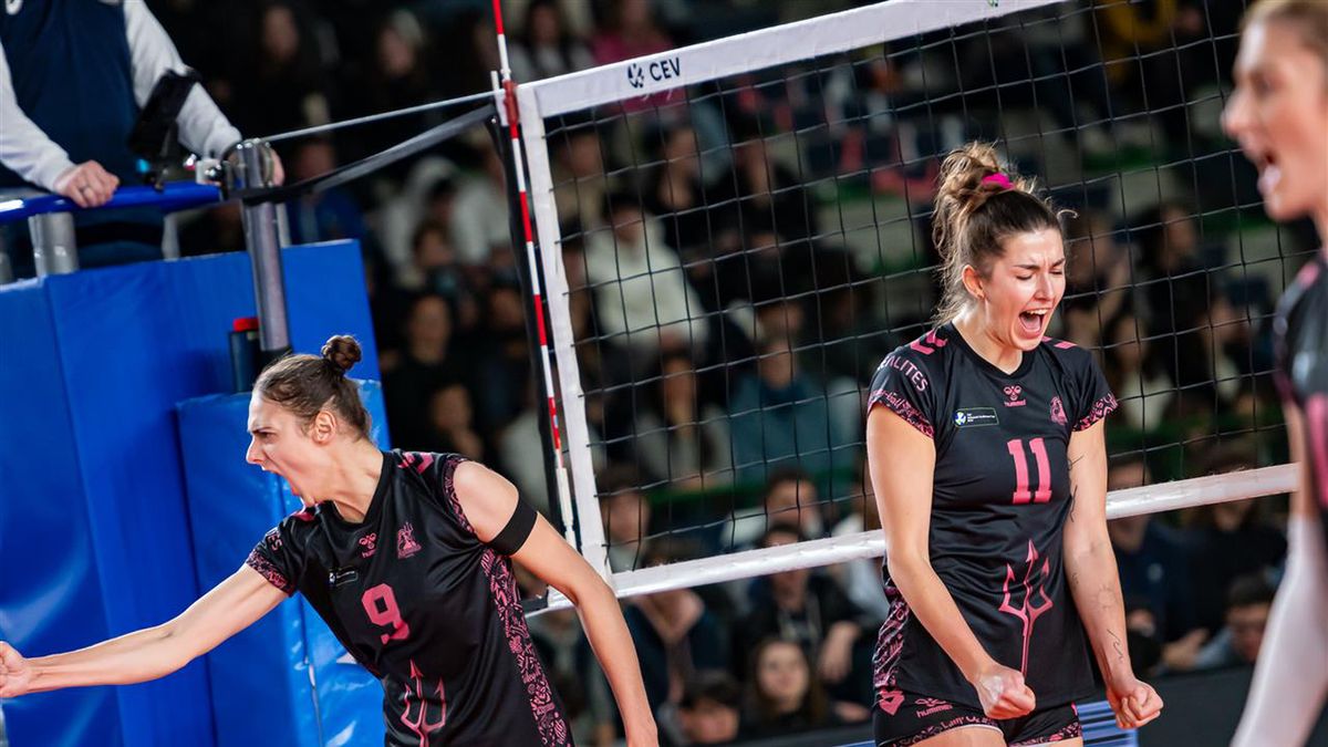 Materiały prasowe / CEV / Justyna Łukasik (nr 11) w barwach Neptun Nantes