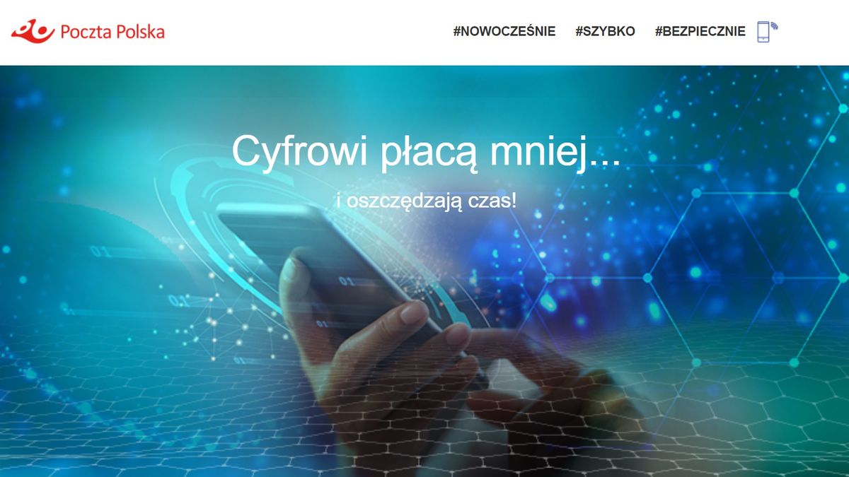 Poczta Polska uruchomiła nową stronę internetową.