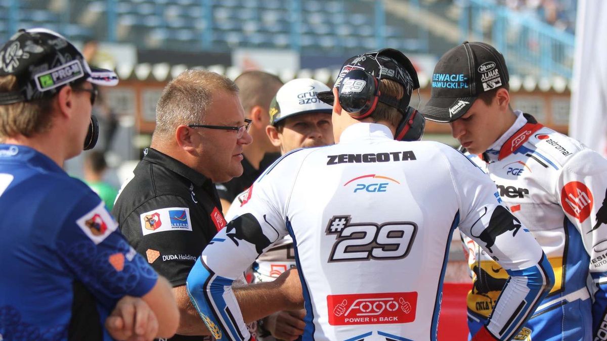 WP SportoweFakty / Jakub Brzózka / Narada w sztabie Unii Leszno.