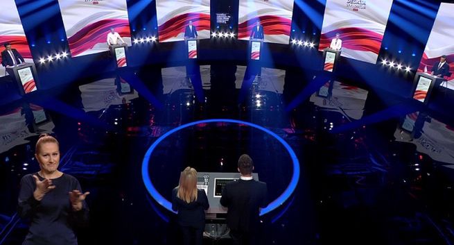 5,61 mln widzów debaty wyborczej, najwięcej w TVP1