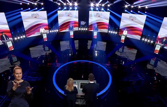 5,61 mln widzów debaty wyborczej, najwięcej w TVP1
