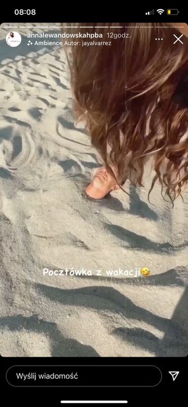 Anna i Robert Lewandowscy na wakacjach