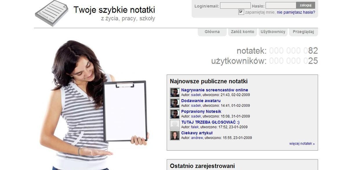 Notesik.net - tylko dla dobrze zorganizowanych