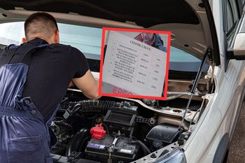 Zobaczył "cennik" u mechanika. Zrobił zdjęcie. "Byłem przerażony"