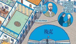 Edukacyjna mapka z wydzieranką - Pałac Prezydencki