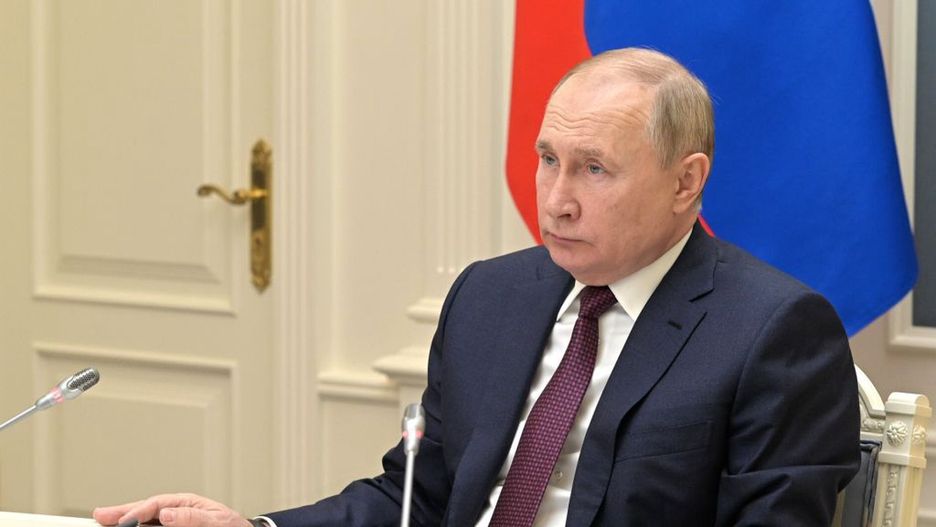 Russiaâs comprehensive drill involving strategic forces beginsMOSCOW, RUSSIA- FEBRUARY 19: (---EDITORIAL USE ONLY - MANDATORY CREDIT - "KREMLIN PRESS OFFICE / HANDOUT" - NO MARKETING NO ADVERTISING CAMPAIGNS - DISTRIBUTED AS A SERVICE TO CLIENTS----) Russian President Vladimir Putin gives the instruction to start the comprehensive drill involving strategic forces and personally monitored the launch of ballistic missiles in the drill along with his Belarussian counterpart Alexander Lukashenko (not seen) from Kremlin, in Moscow, Russia on February 19, 2022. According to the Russian defense ministry, elements from the Russian Air and space forces, Southern Military District, Strategic Missile Forces, and the Northern and Black Sea fleets will participate in the drill. (Photo by Kremlin Press Service/Anadolu Agency via Getty Images)Anadolu Agencymonitoring, moscow, putin