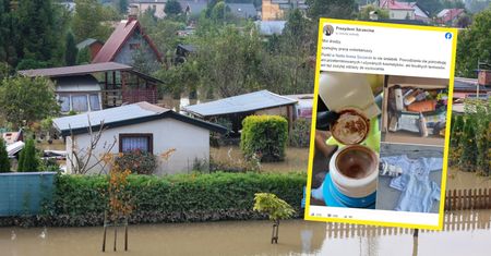 Pokazał, co dali powodzianom. "Wstyd i podłość"