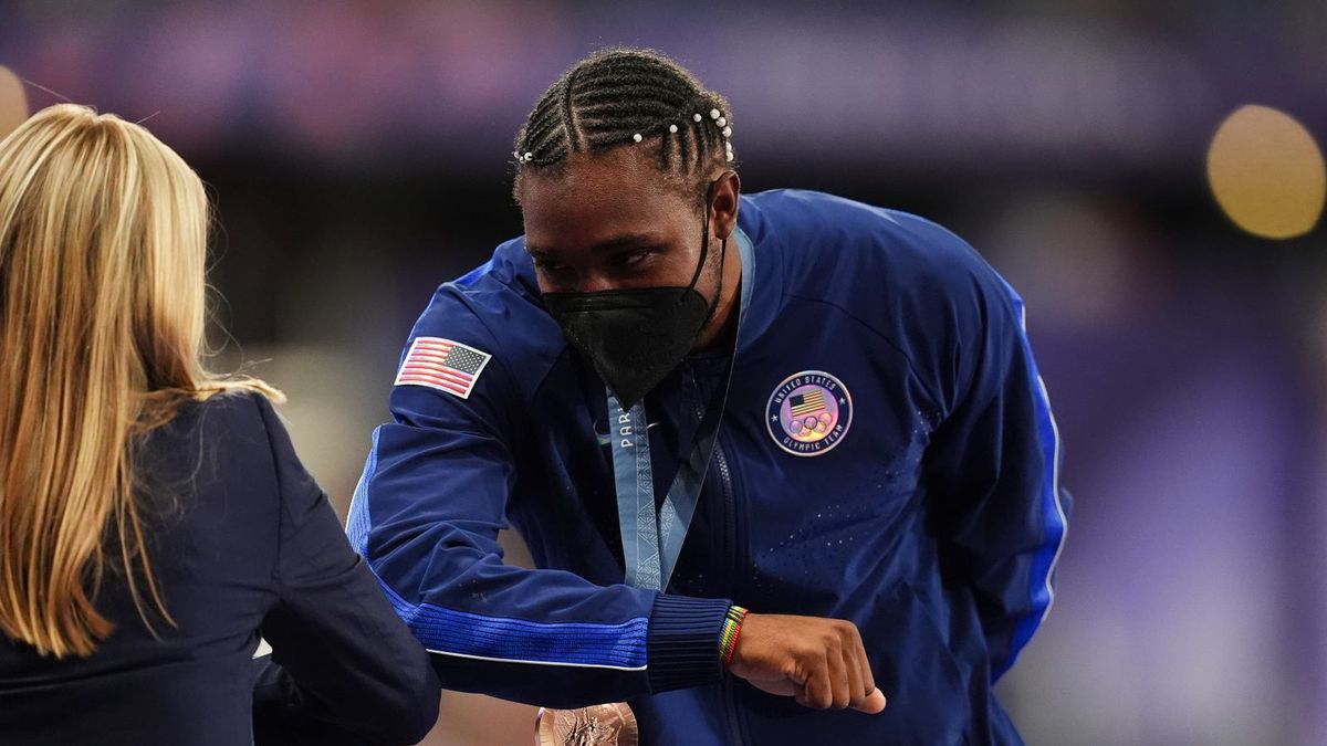 Zdjęcie okładkowe artykułu: Getty Images /  Martin Rickett / Noah Lyles odbiera brązowy medal 