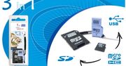 Zestaw kart pamięci typu 3-w-1
