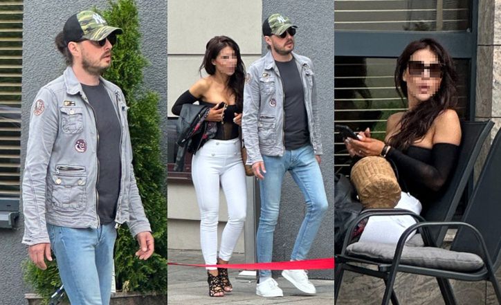 Piotr Cugowski z partnerką