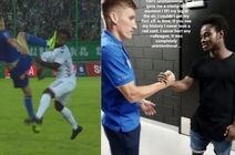 Brutalny faul w meczu PKO Ekstraklasy! Piłkarz Lecha zabrał głos po czerwonej kartce