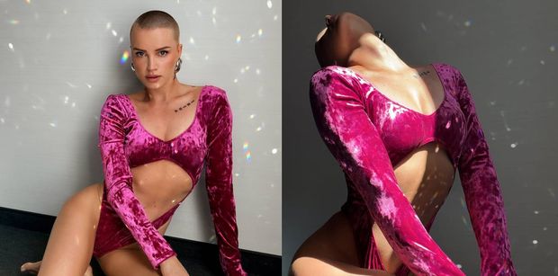 Maffashion w różowym wdzianku wije się po hotelowej podłodze. "Jak ty kobieto PIĘKNIE WYGLĄDASZ" (ZDJĘCIA)