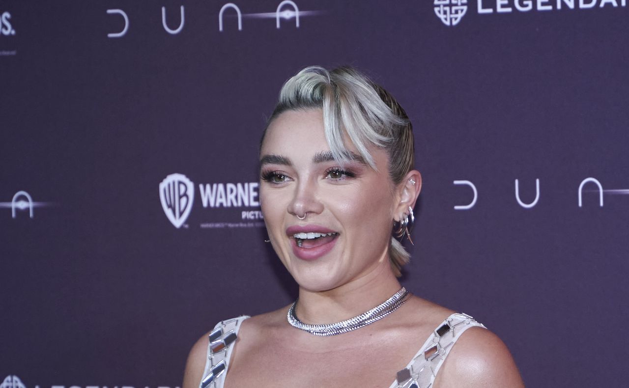 Florence Pugh na wydarzeniu promującym "Diunę: część drugą" w mieście Meksyk