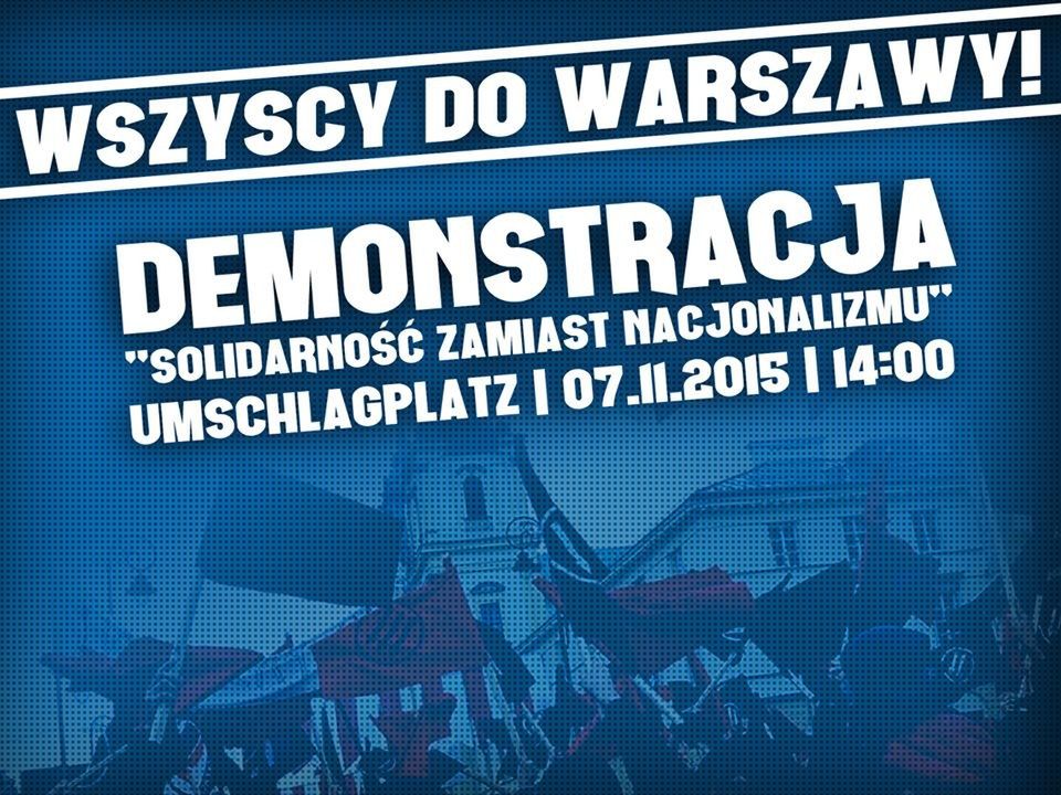 7 listopada odbędzie się demonstracja "Solidarność zamiast nacjonalizmu"