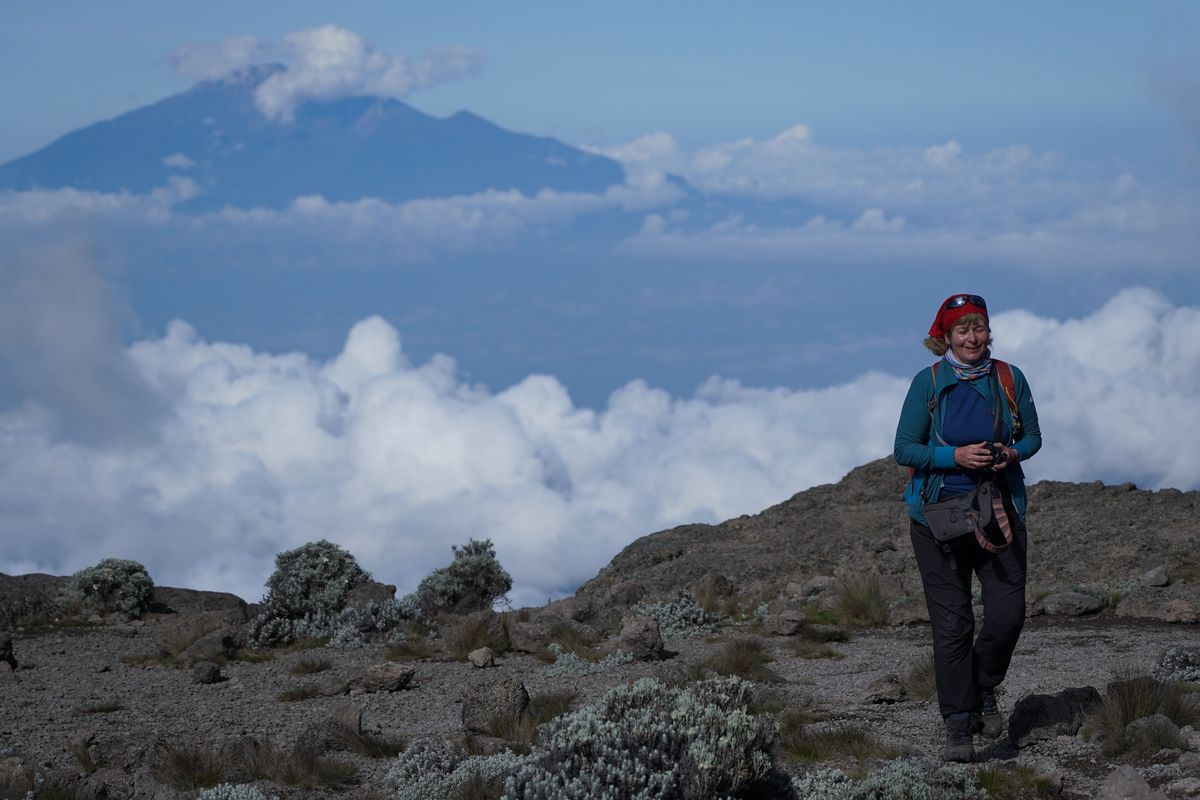 Podczas wejścia na Kilimandżaro
