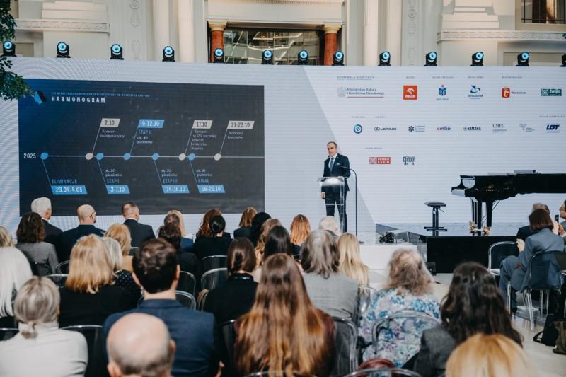 Ogłoszenie uczestników Eliminacji XIX Konkursu Chopinowskiego. Artur Szklener, dyrektor Narodowego Instytutu Fryderyka Chopina © Wojciech Grzędziński | NIFC