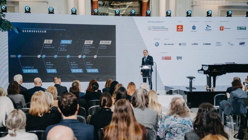 Ogłoszenie uczestników Eliminacji XIX Konkursu Chopinowskiego. Artur Szklener, dyrektor Narodowego Instytutu Fryderyka Chopina © Wojciech Grzędziński | NIFC