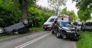 Poważny wypadek koło Margonina