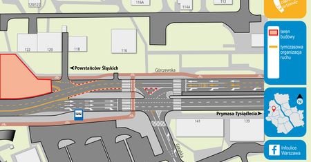 Warszawa. Weekendowe prace na ulicach. Będą utrudnienia w ruchu
