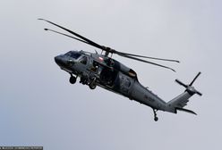 Policyjny helikopter w akcji. Trwa pościg po napadzie na konwojentów