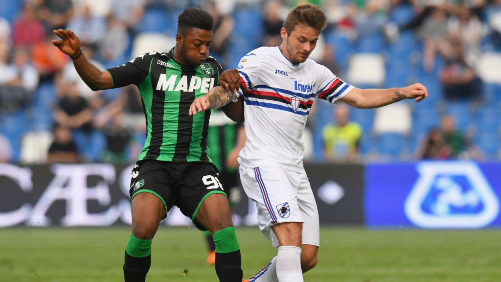 Getty Images / Alessandro Sabattini / Na zdjęciu: Claud Adjapong (z lewej), Karol Linetty