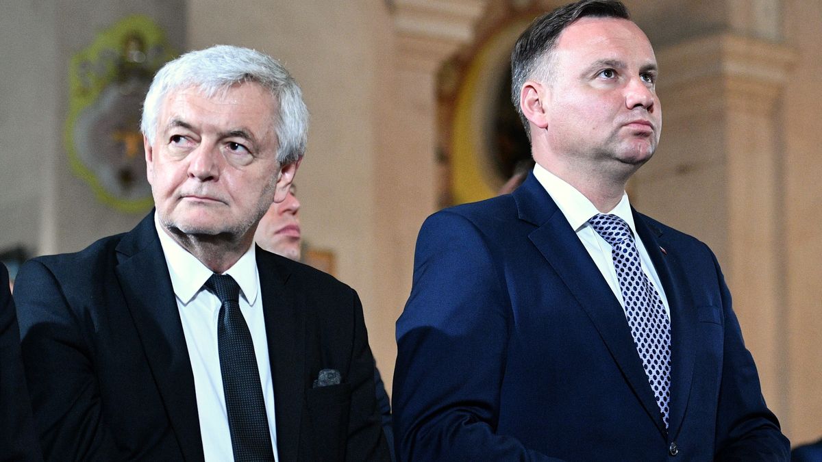od lewej Jan Piekło, Andrzej Duda