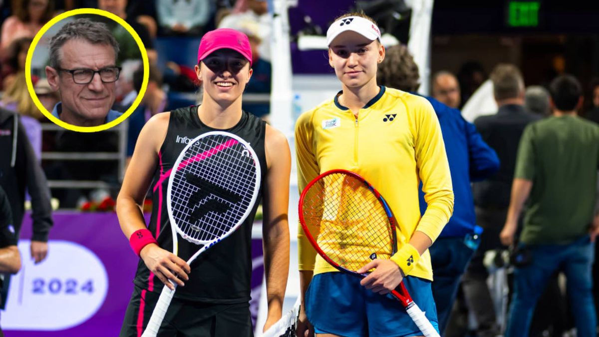 Getty Images / Robert Prange / Jean Catuffe / Iga Świątek i Jelena Rybakina / Mats Wilander