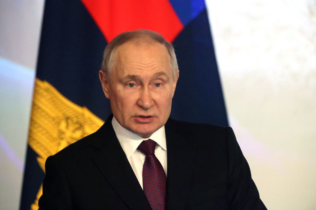 Rosyjski dyktator Władimir Putin 