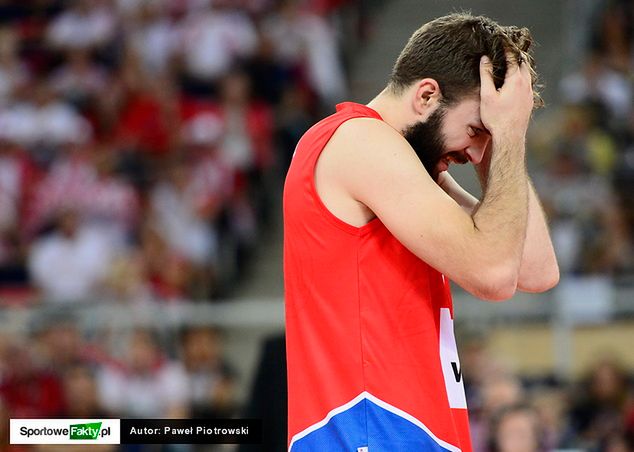 Uros Kovacevic w meczu z Iranem dał z siebie wszystko, ale zespołu przed porażką nie uchronił