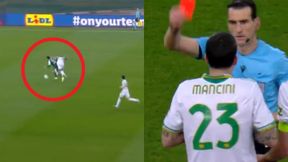 Ziółkowski patrzył, co wyczynia jego kolega. Skończyło się czerwoną kartką