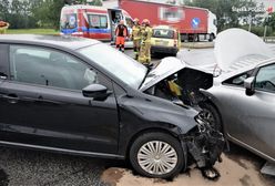 Mikołów. Poważny wypadek, trzy samochody rozbite