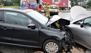 Mikołów. Poważny wypadek, trzy samochody rozbite